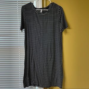 H&M Basic Black And White Striped Dress